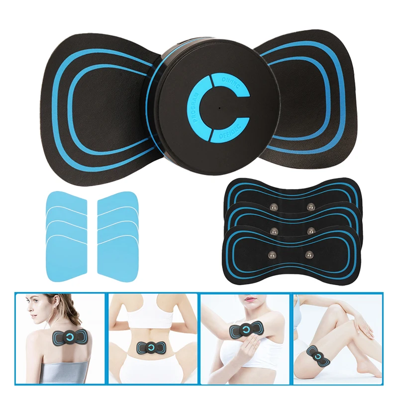 

EMS Neck Massager TENS Electric Cervical Vertebra Massager Body Stretcher Patch Pulse Muscle Stimulator For Body Arm Leg Massage