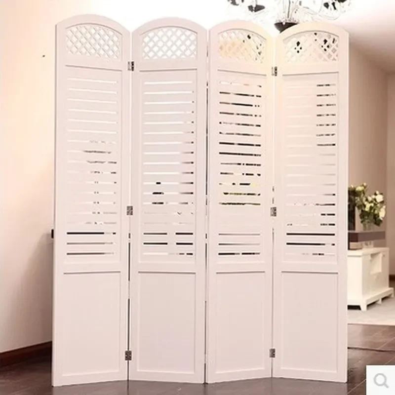 Modern European Double Sided Folding Screen Waterproof Partition for Living Room Office Hotel Entrance Simple Decor Divider