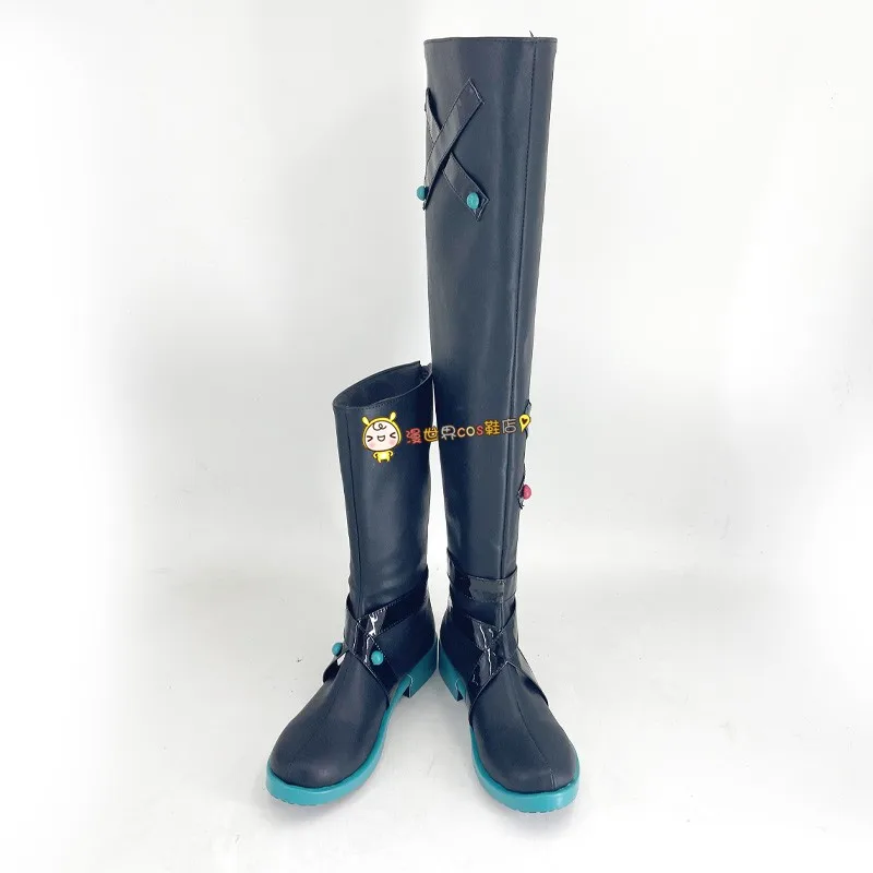 Miku Movie Cosplay Anime Project Sekai Theater Edition Colorful Stage Sad Miku Cosplay Shoes Boots Halloween Party for Women