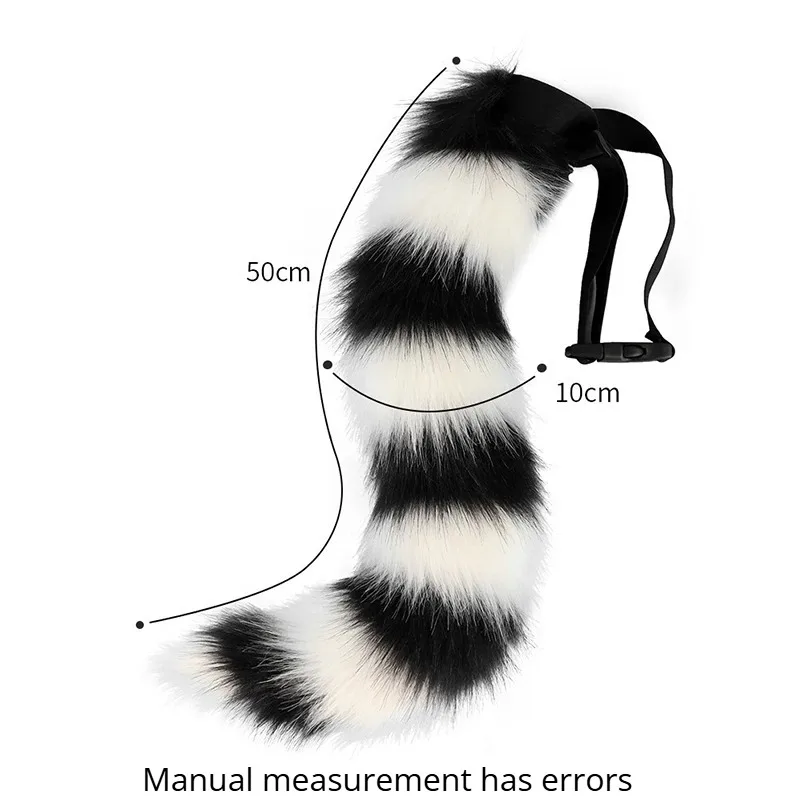 New! high quality For Props Cat Fox Plush Tails Role Play Halloween PartyAccessories Anime Animal Tail Cosplay Costumes image 6