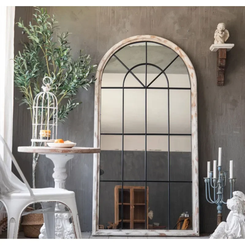 

Retro old floor mirror