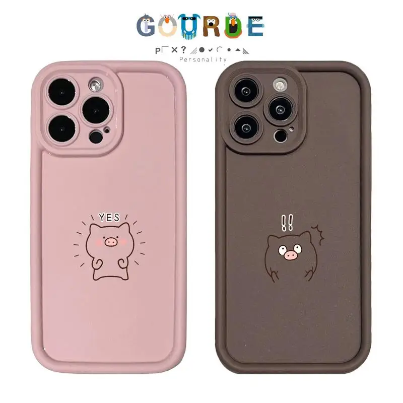 

Gourde Cute pig cartoon patterns Phone Case for Iphone 16 15 14 12 13 11 Pro Max IP 7 8 Plus Iphon X XS XR Xs Max