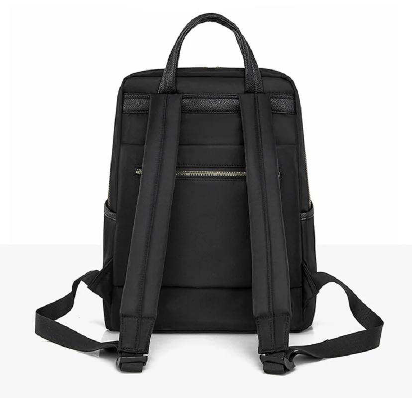 New High Quality Waterproof Oxford Business Backpacks Men Women's Large Capacity Double Zipper Shoulder Bags Totes Notebook Bag