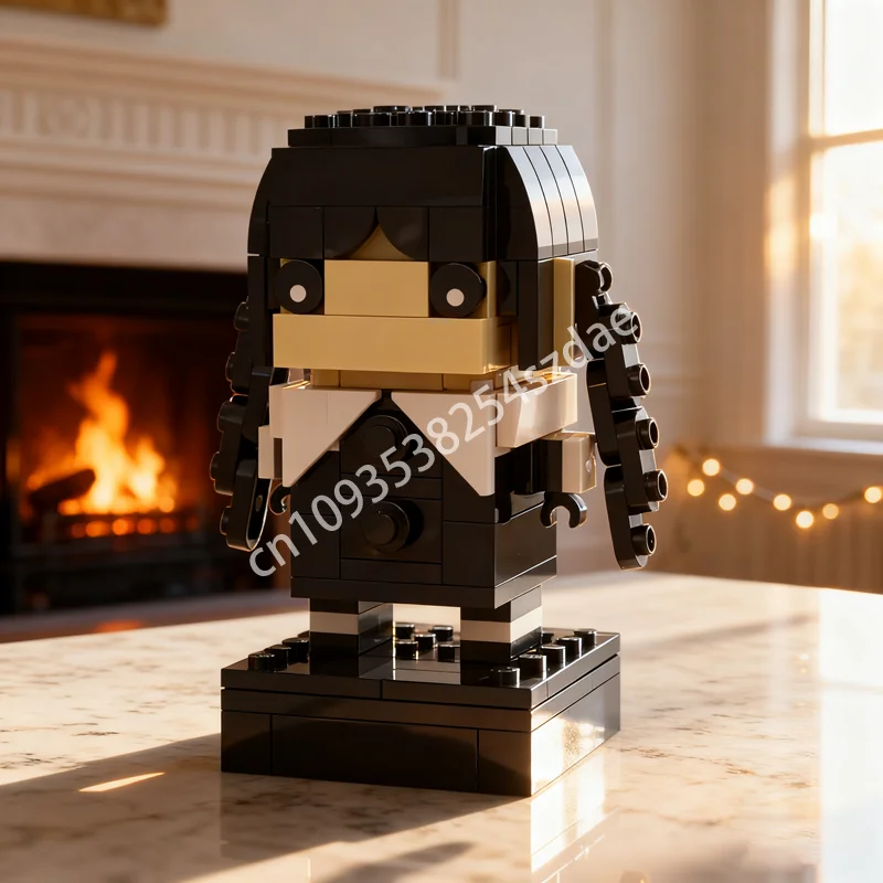 

156 шт. MOC Добро пожаловать, среда, модель Brickheadzed, строительные блоки, строительство, идея «сделай сам», рождественский подарок, образовательная игрушка на день рождения