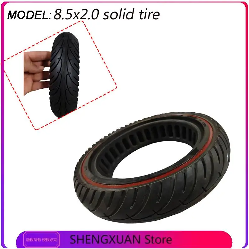 8.5x2.0 non inflatable solid tire, suitable for electric scooter tires