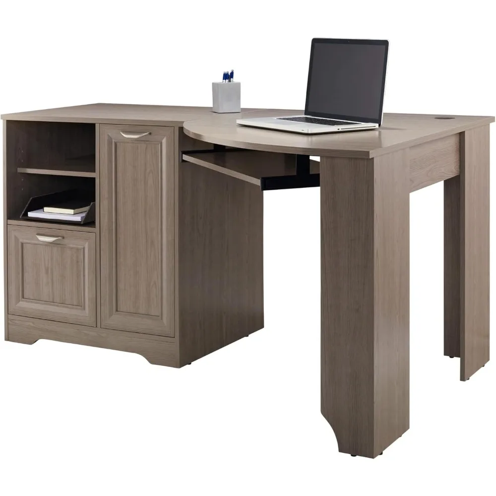 

® Magellan 60"W Corner Computer Desk, Gray