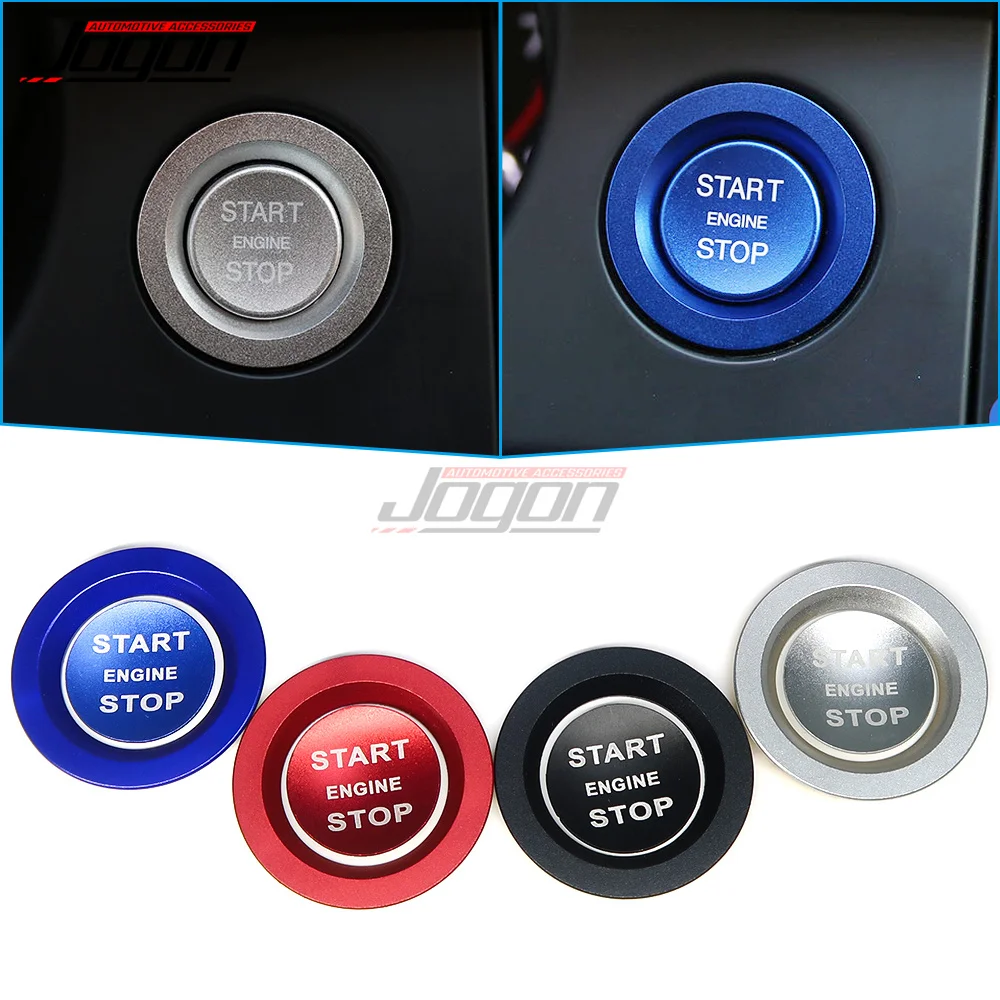 For Land Rover Discovery Sport LR5 Range Rover Sport Vogue Evoque Car Engine Start Stop Button Cover Ignition Ring Decor Sticker