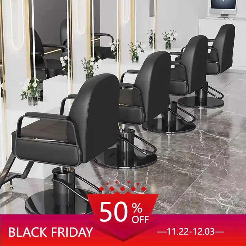 Salon Chair Hair Stylist Styling Swivel Professional Barber Chairs Furniture Hairdressing Armchairs Silla Lujo Beauty Vanity