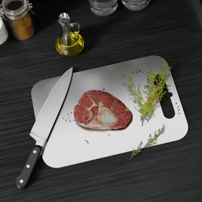 Pure titanium cutting board cutting board household fruit and vegetable chopping board thickened cutting   kitchen hanging