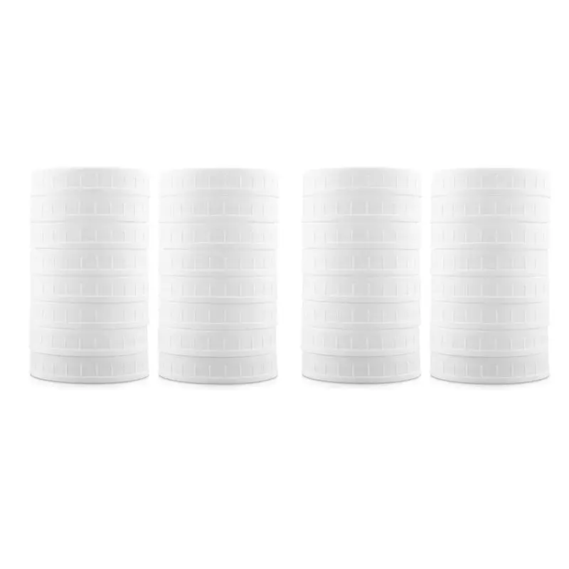 KYCOR-32 Pack Wide Mouth Mason Jar Lids,Plastic Storage Caps For Canning Jars,Leak-Proof And Anti-Scratch Resistant Surface