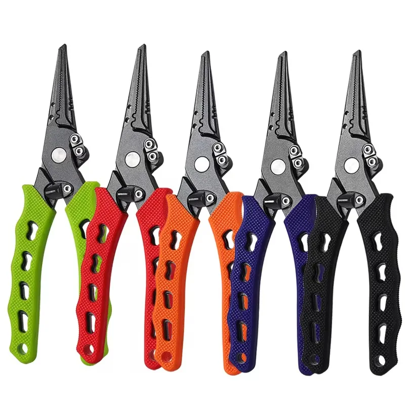 

Рыболовные плоскогубцы из нержавеющей стали Pullther, многофункциональные кусачки для плетеной лески, щипцы для снятия крючков, набор плоскогубцев, инструменты для рыболовных снастей