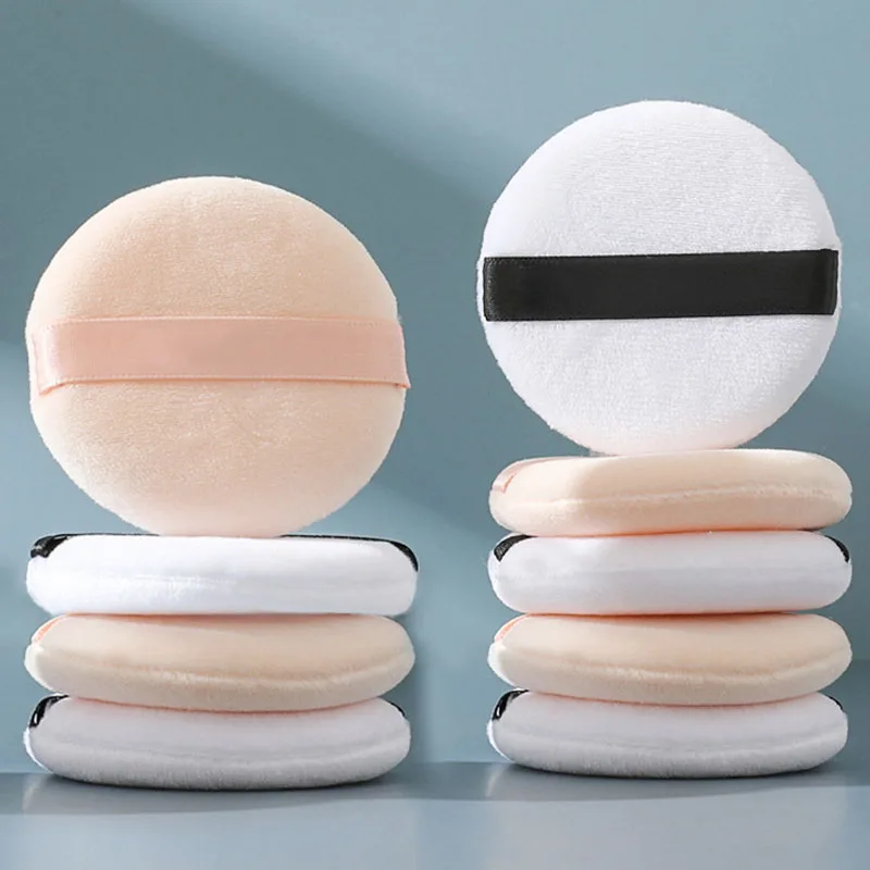 7 قطعة مسحوق مستدير محمول نفخة سوبر لينة فضفاض مسحوق التجميل نفث الوجهين الوجه ماكياج الإسفنج امرأة أدوات تجميل