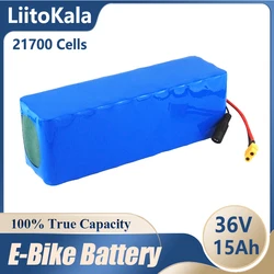 LiitoKala 36V 15Ah battery 21700 5000mah 10S3P battery pack 500W high power battery 42V 15000mAh Ebike electric bicycle BMS XT60