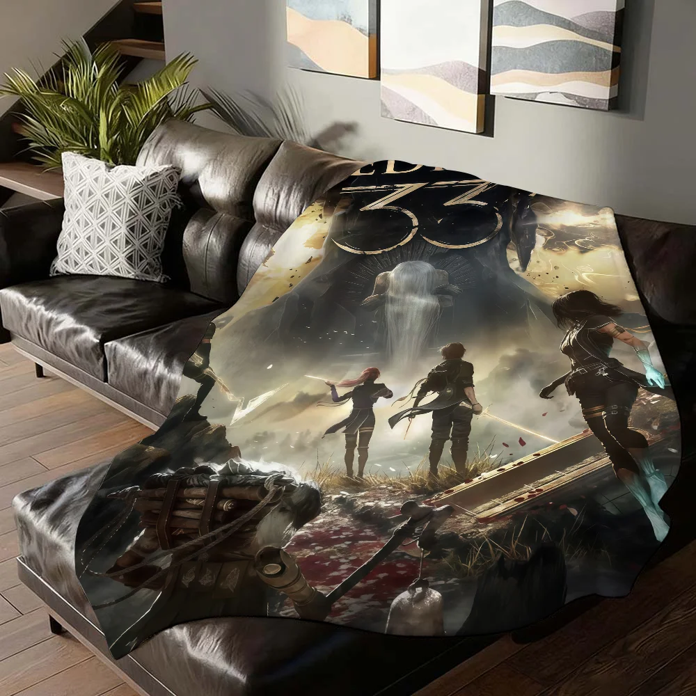 Adventure game E-Expedition 33 Blanket For Sofa Office Bed Plane Travel Sleep Read Relax Camping Soft And Warm