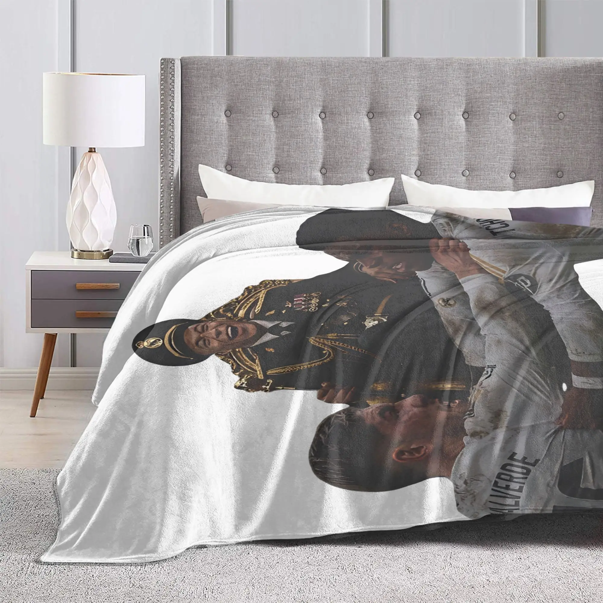 Kylians Dictador Militarys Portrait Blanket Fleece Funny Meme Ultra-Soft Throw Blanket for Bedding Couch Bedroom Quilt