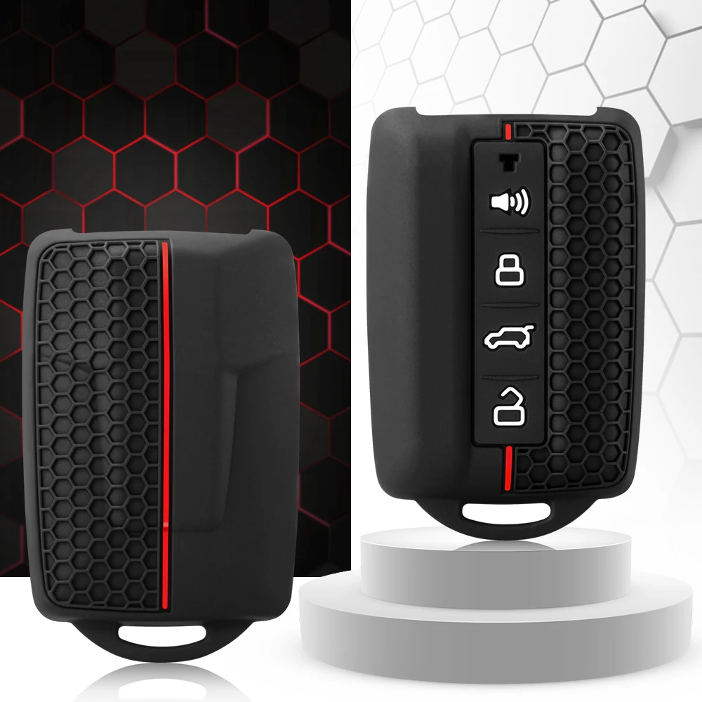 4 Button Silicone Car Key Case Protect Skin Cover Rubber Shell Holder for Great Wall GWM WEY TANK 300 500 Tank300 Tank500 Remote