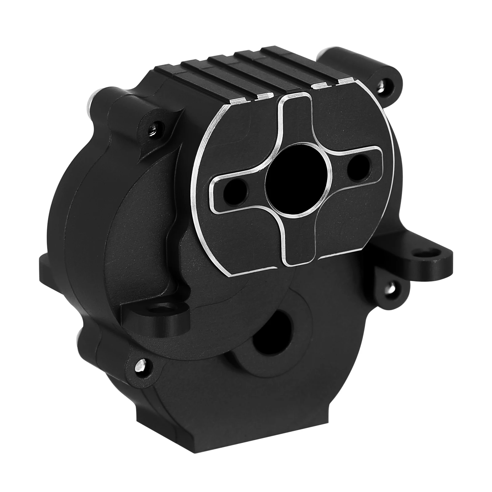 INJORA CNC Aluminum Transmission Housing with Bearings for 1/18 RC Crawler TRX4M Upgrade (4M-51)