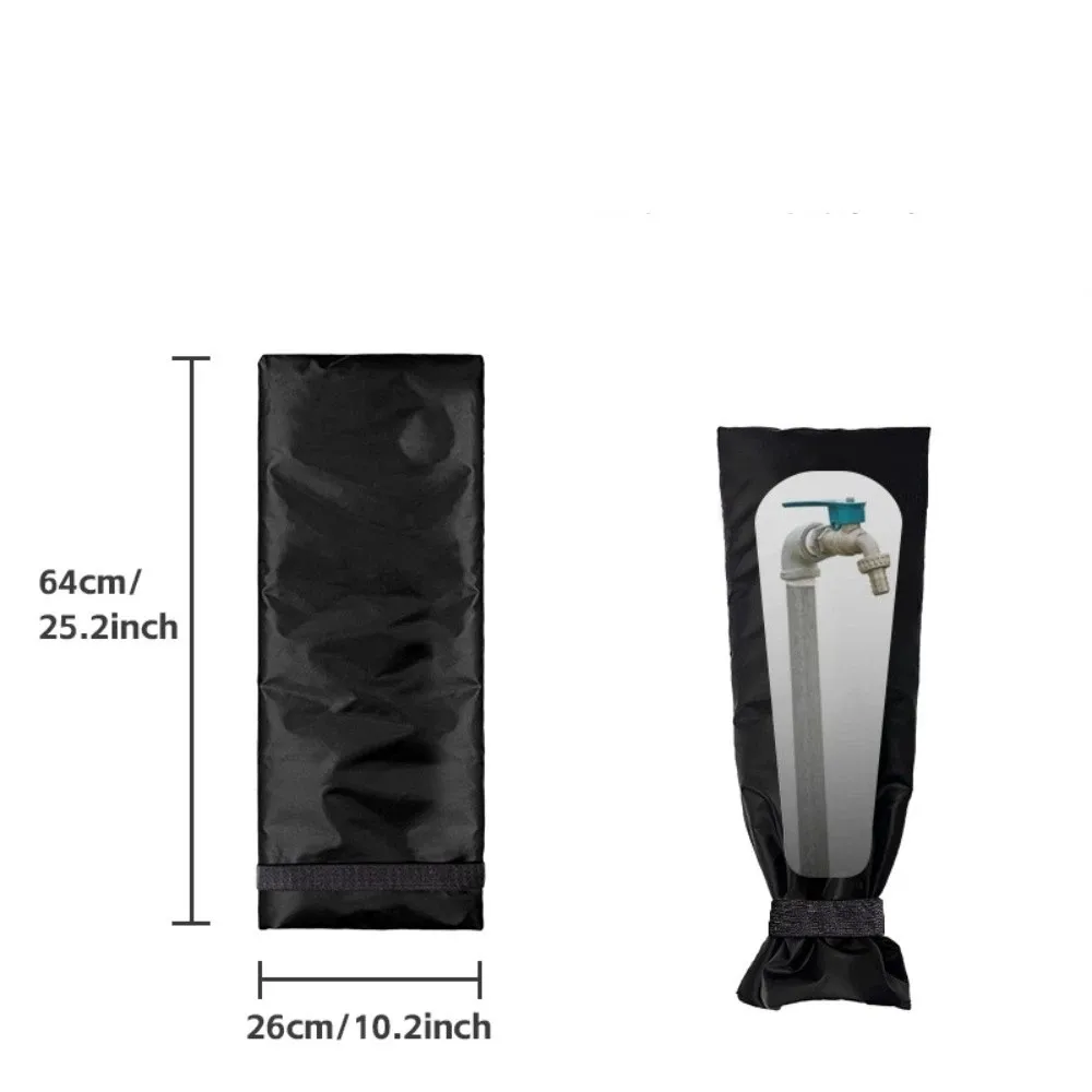 Waterproof Faucet Cover Oxford Cloth Freeze Protection Faucet Tap Protector Reusable Frost-proof Faucet Freeze Protection Covers