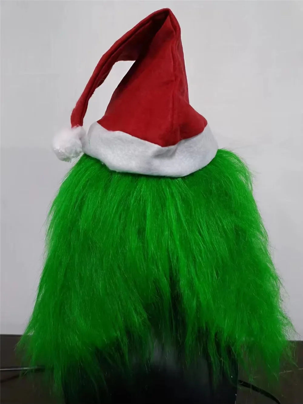 Máscara de Grinch verde de calidad, Cosplay de Navidad y Halloween, máscara de monstruo de piel verde, accesorios de máscara de látex de Anime, guante Grinch