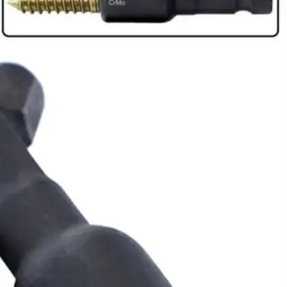 6Pcs Cr-Mo Self Tapping Socket Adapter Set With 1/4 Inch Hex Shank For M6 M8 M10 Insert Nuts And Hanger Bolt Power Drill Driver