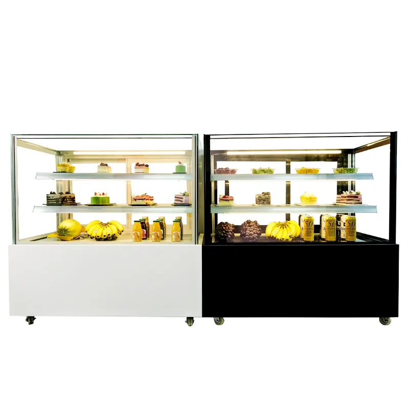 Right Angle Infinity Cake Cabinet Refrigerated Display Commercial Air-cooled Dessert West Point Fruit Milk Tea Fresh Freezer