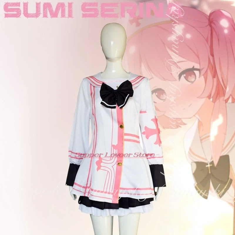 

Anime Cosplay Blue Archive Game Sumi Serina CosplayOrderAmbulance Member With Women Hanlloween Outfits