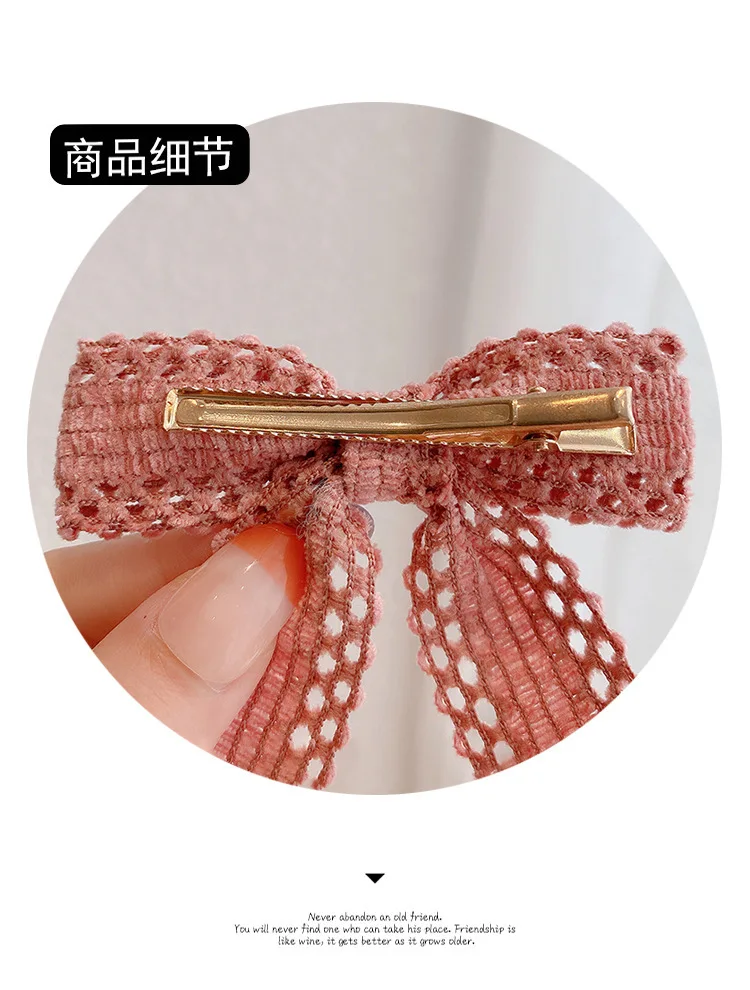 New Girl Hollowed-out Big Bow Hairpin All Simple Style Hair Card Temperament Back Head Instagram Clip Hair Accessories