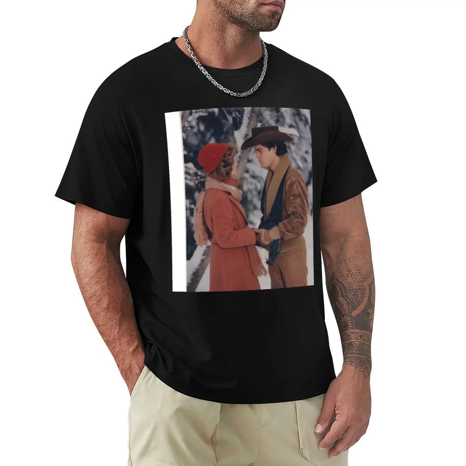 

Donny _amp_ Debbie Osmond in Love T-Shirt plus size tops vintage clothes cheap stuff customs Men's t shirts