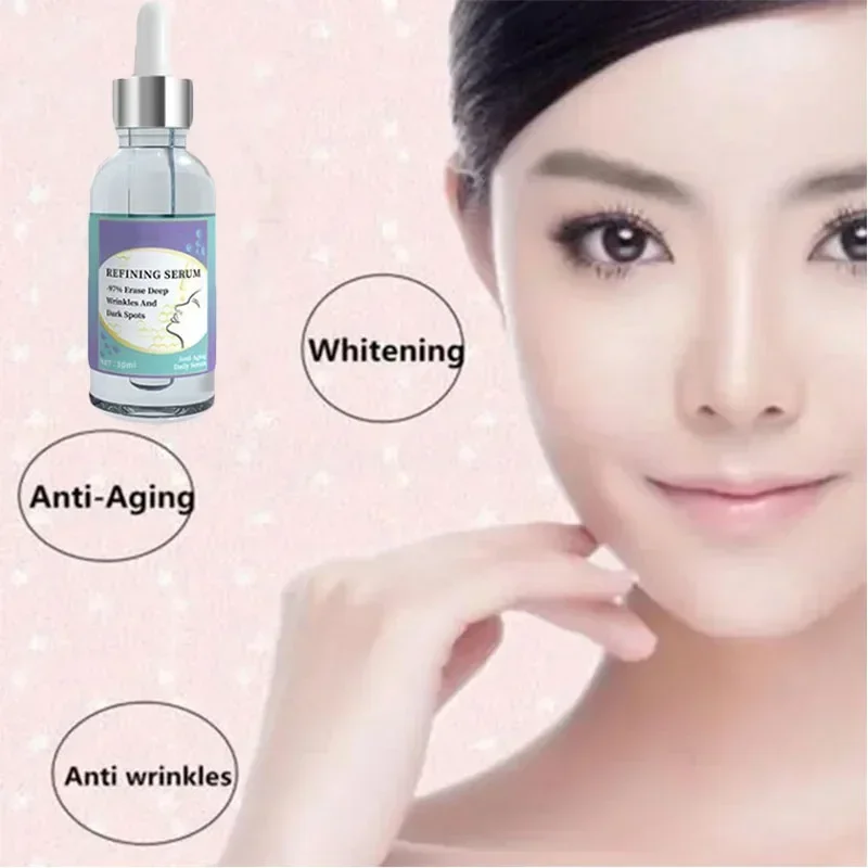 

Effective Anti-ageing and Anti-wrinkle Facial Serum To Remove Facial Wrinkles Fine Lines Around The Eyes Crow's Feet Neck Wrinkl