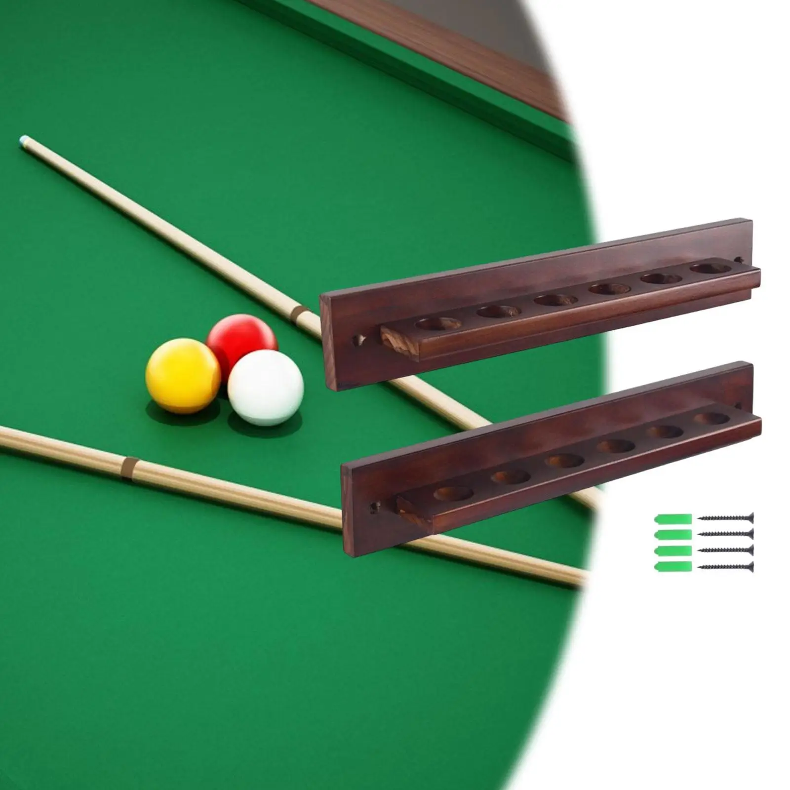 

Billiard Cue Rack Wall Mount Cue Rack for Clubhouse Family Recreation Room