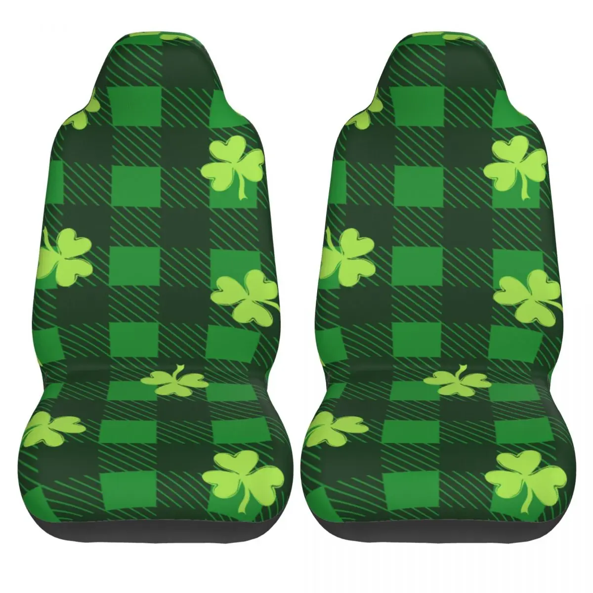 Saint Patricks Day Four Leaf Clover Universal Car Seat Cover for most cars Suitable Seat Covers Polyester Seat Protector