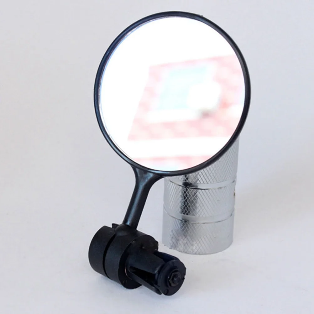 Adjustable Bicycle Rearview Mirror 360 Degrees Rotation Easy Fast Install Fits Most Handlebars High Brightness Flat Mirror