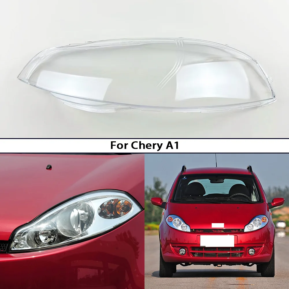 

Headlamp Shell Lens Plexiglass Replace Original Lampshade For Chery A1 2007-2011 Front Headlight Cover Transparent Lamp Shade