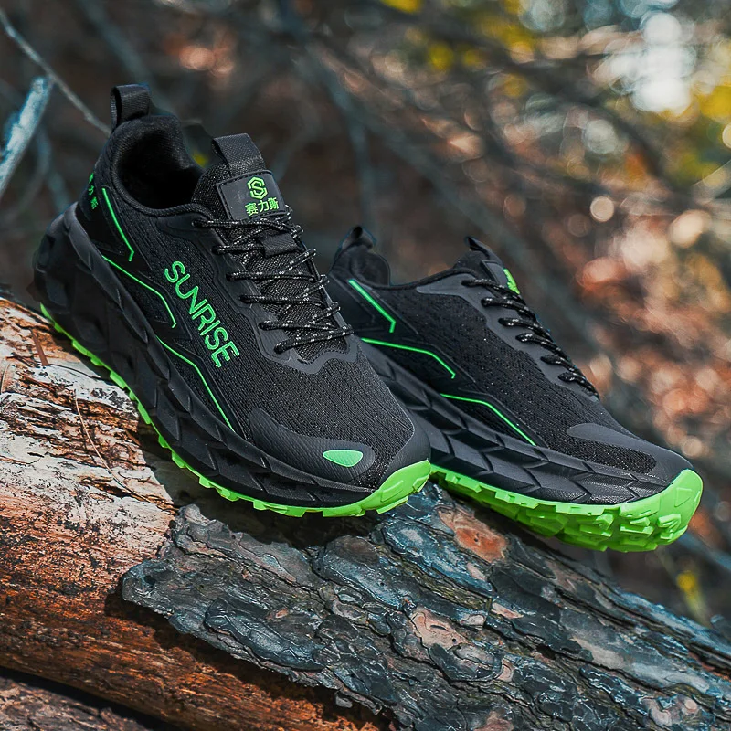 Neue Premium Unisex Berg- und Straßenmarathon-Laufschuhe mit MD-Sohle, Paar-Sportschuhe für Outdoor-Morgenläufe, Ganzjährig Nutzbar – Detail 11