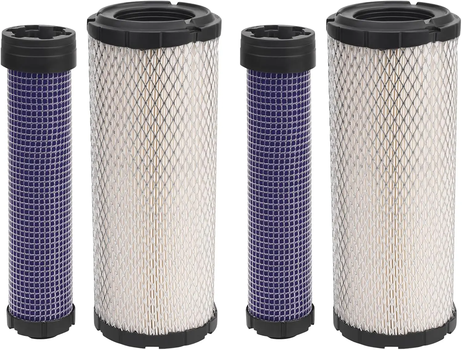 11013-7044 11013-7045 Outer Inner Air Filter for Kawasaki 11013-7020 AF25551 For Kohler 25-083-01-S P821575 P822858 (2 Pack)