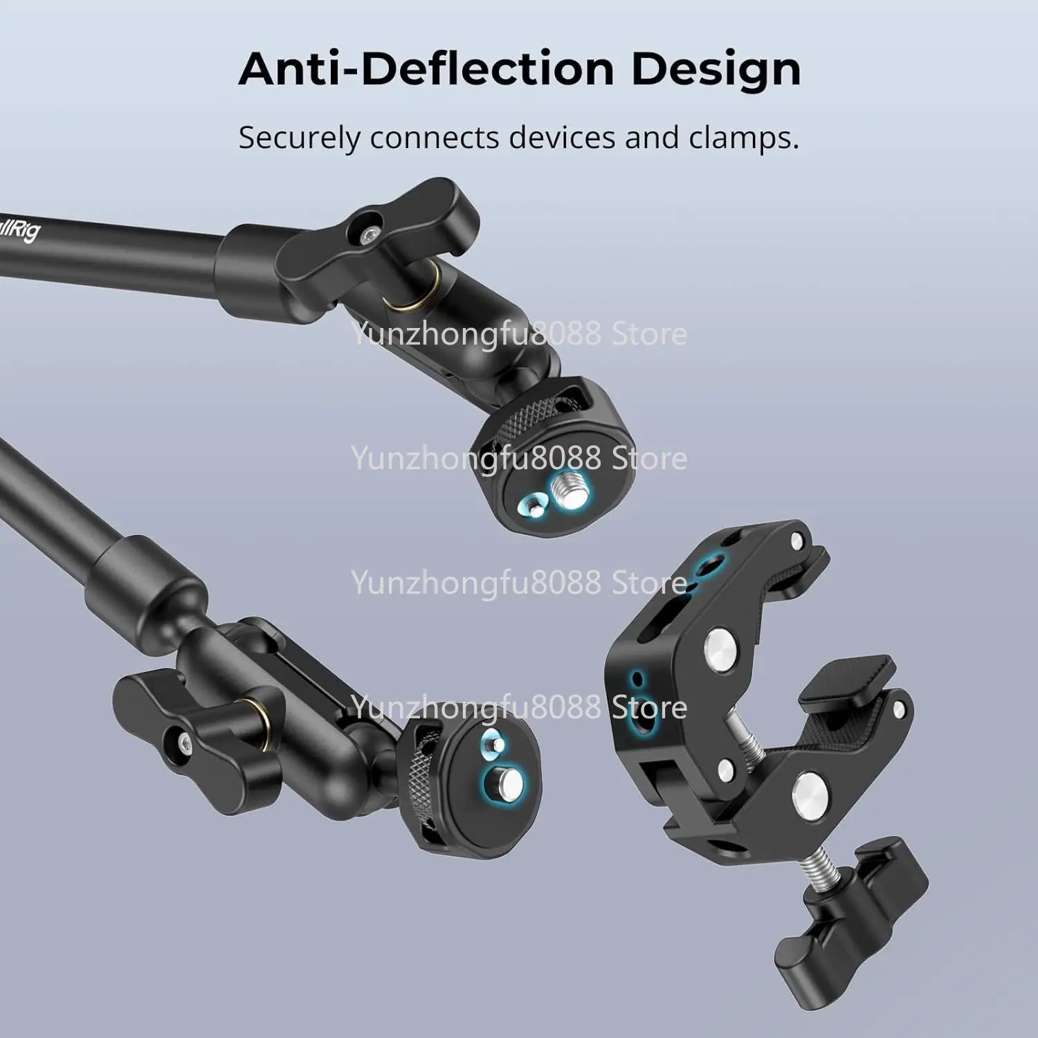 For Magic Arm Clamp Flexible Overhead Desktop Camera/Mounting Mobile Phone Holder Articulated Friction Arm