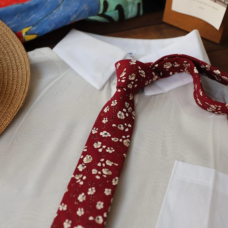 ربطة عنق قطنية منقوشة بالزهور للرجال والنساء ربطات عنق ضيقة لحفلات الزفاف ربطات عنق كلاسيكية فستان كلاسيكي يناسب ربطات عنق مطبوعة بالزهور
