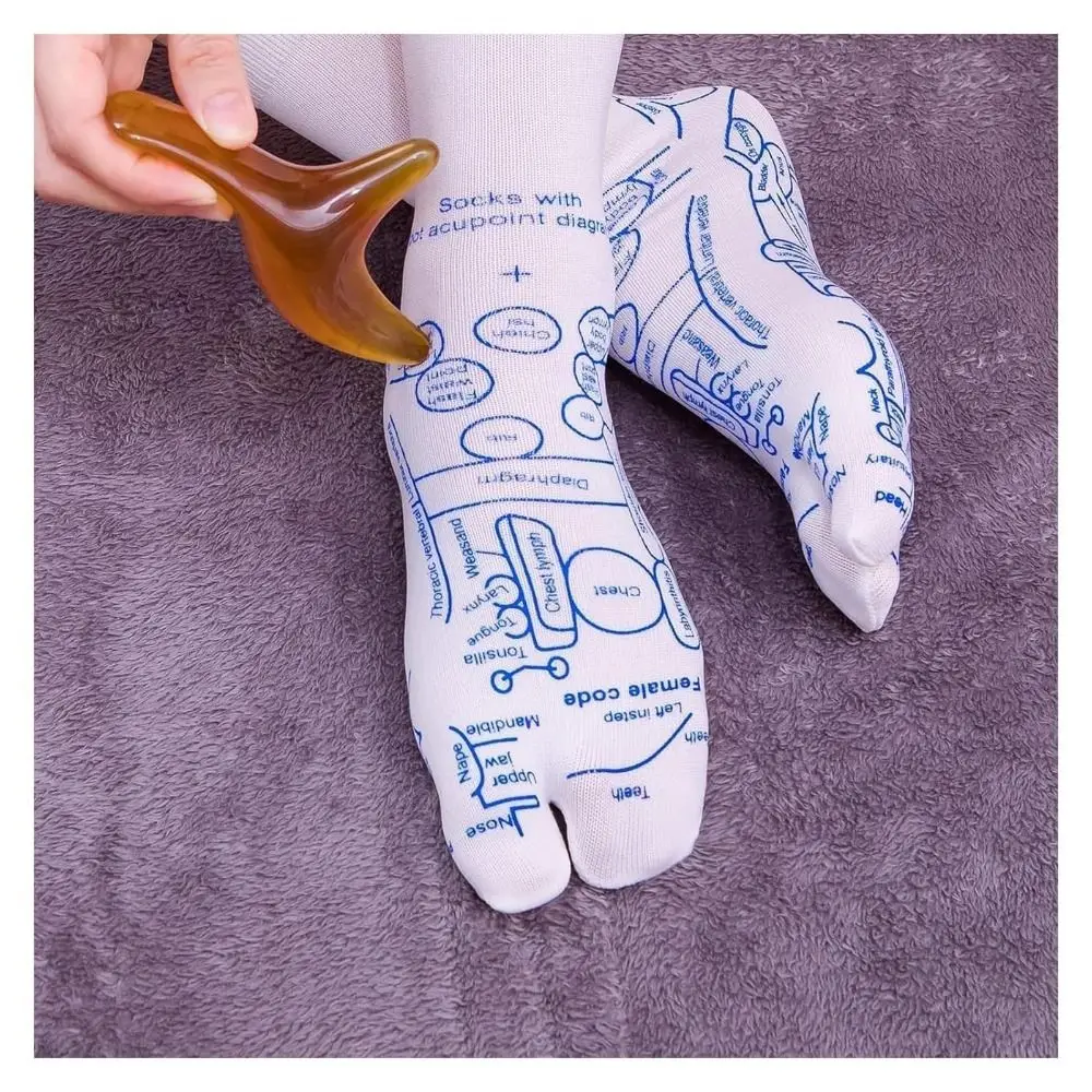 Reflexology Socks with Massage Tool Reusable Foot Pain Relief Foot Massage Socks for Foot Pain Relief at Home Pedicure Tools