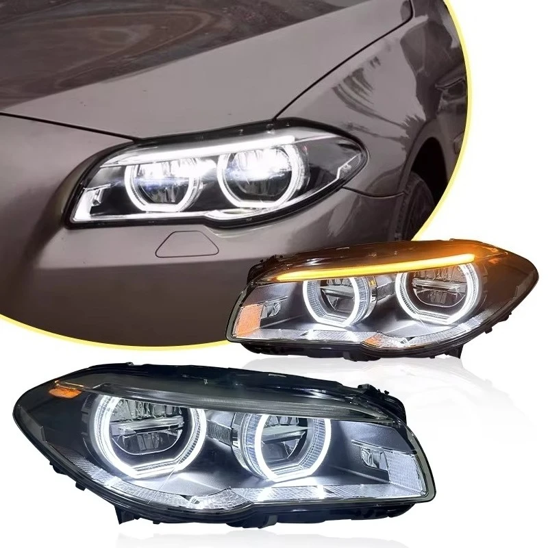 

High Quality Headlight for 5 Series F10 Head Light 2010-2017 Upgrade Angle Eyes Auto Light System Led Head Light