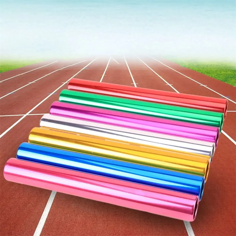 Kids Adults Aluminum Alloy Relay Baton Athletics Thicken Relay Track Baton Colorful 3.8cm Running Match Baton Sport Tool