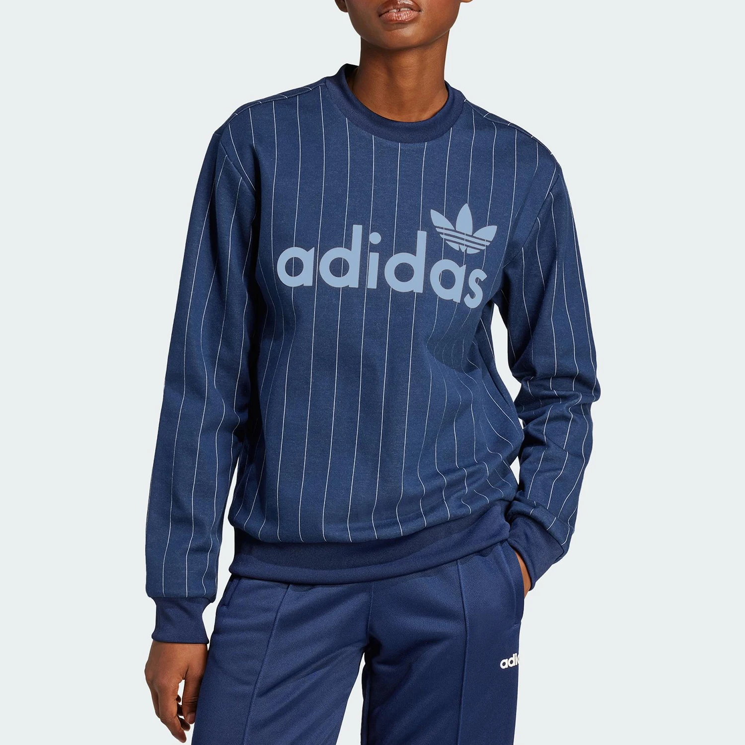 Adidas genuine Three Leaves Women's Retro Sports Loose Hooded Sweatshirt JJ3488
