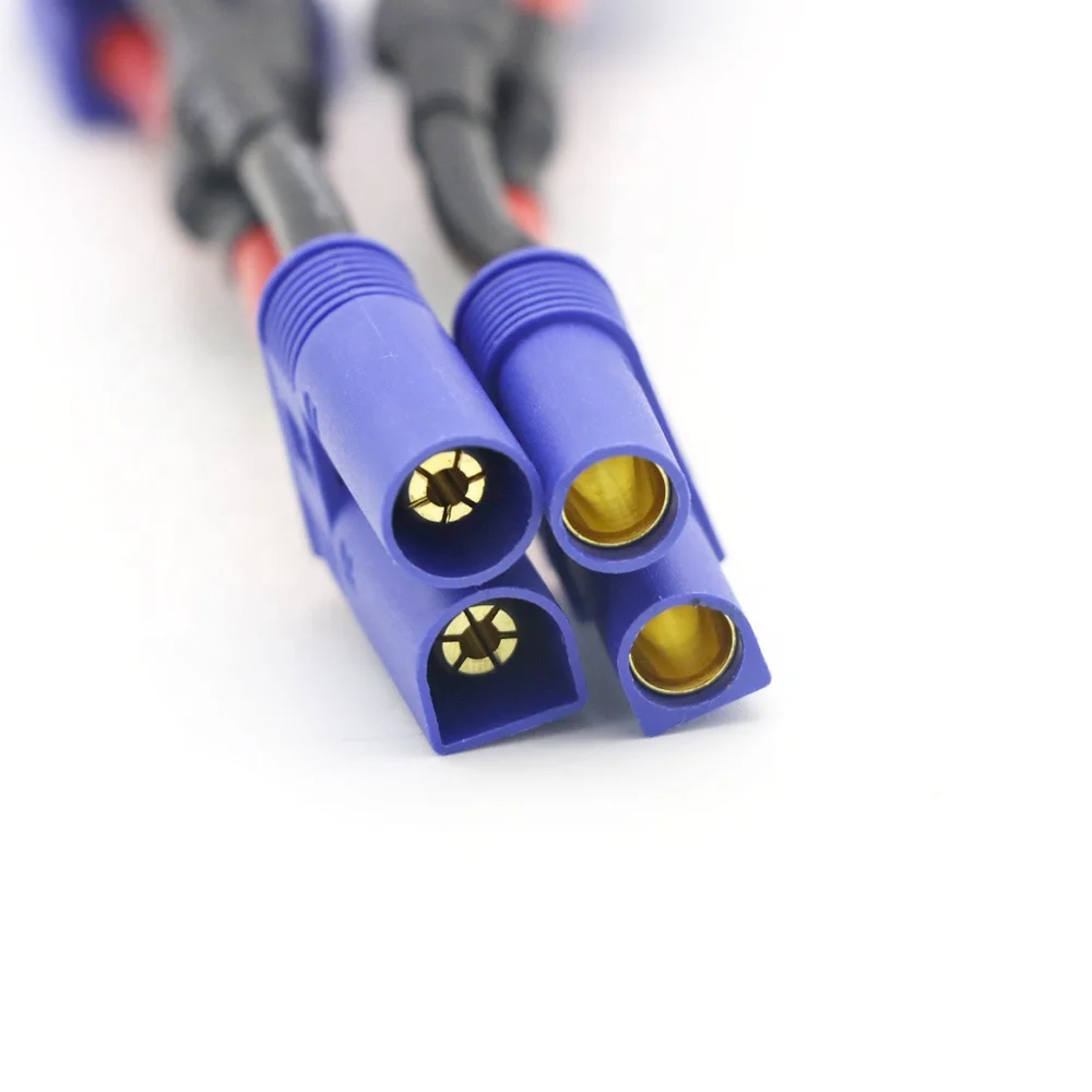10 PCSEC5 Parallel Batterie Anschluss Kabel Dual Verlängerung Y Splitter Kabelbaum Adapter 12 AWG Kunststoff Draht für RC Drone Lipo Ladung