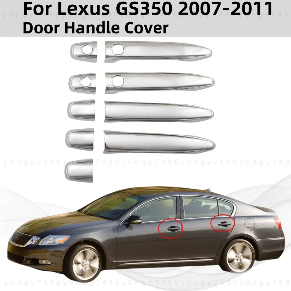 

Smart Hole Door Handle Cover Trim Plastic Chrome Car Modification Accessories For Lexus GS350 2007 2008 2009 2010 2011