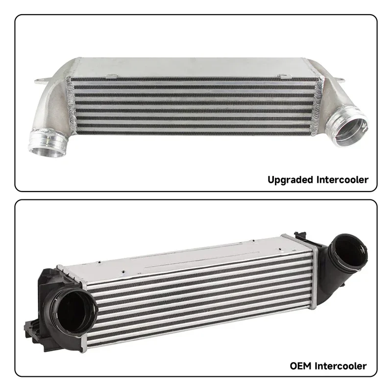 

Black/Silver Aluminum Intercooler For 2007-2013 BMW E90 335i 335xi 335is 135i N54 N55 BMW Z4 X1