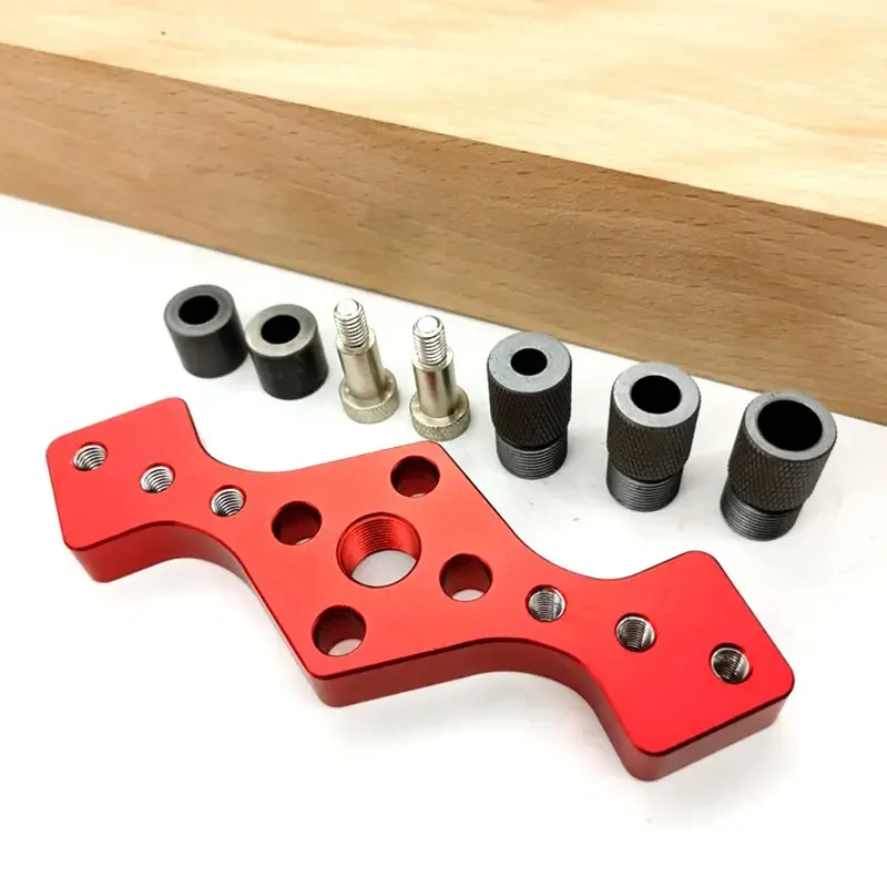 

Woodworking Pocket Hole Jig Self-centering Vertical Doweling Jig Drill Guide For Locator Hole Puncher Carpentry Tools