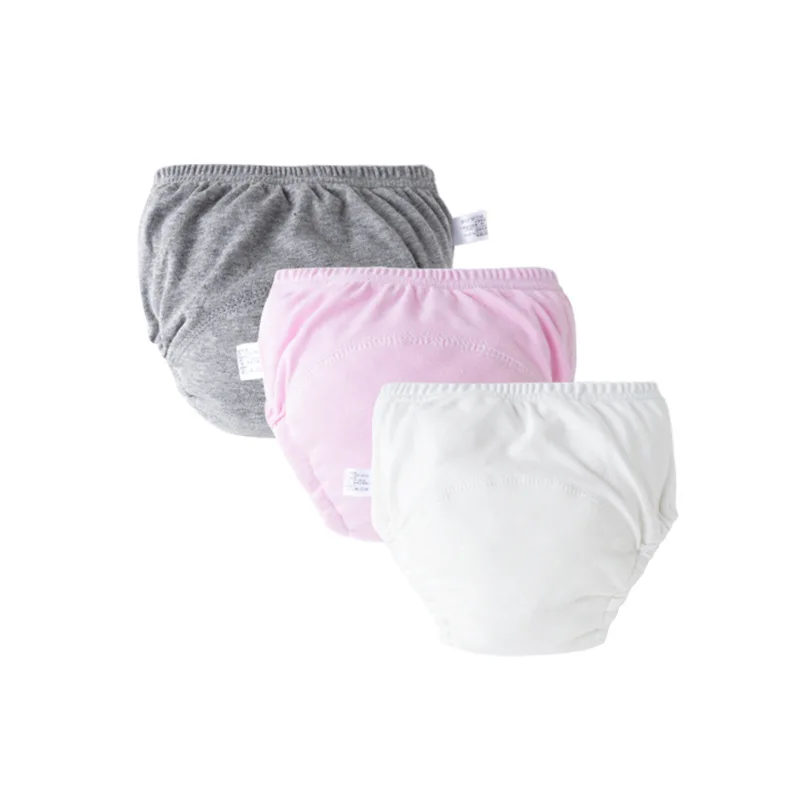 Pantalones de entrenamiento de pañales para bebés, ropa interior para niños y niñas, pañales de tela lavables para niños, pañales reutilizables, pantalones cortos para niños pequeños