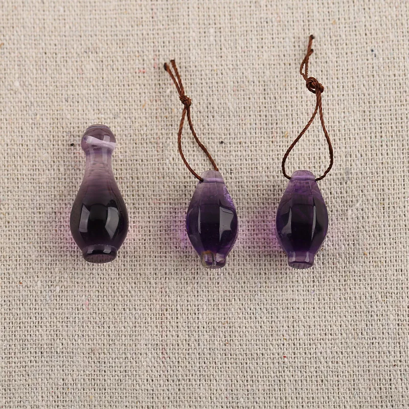 B&F Nugget AmethystPendant Beads, Handmade Natural stones beads, Polished Stones for jewelry Making Supplies