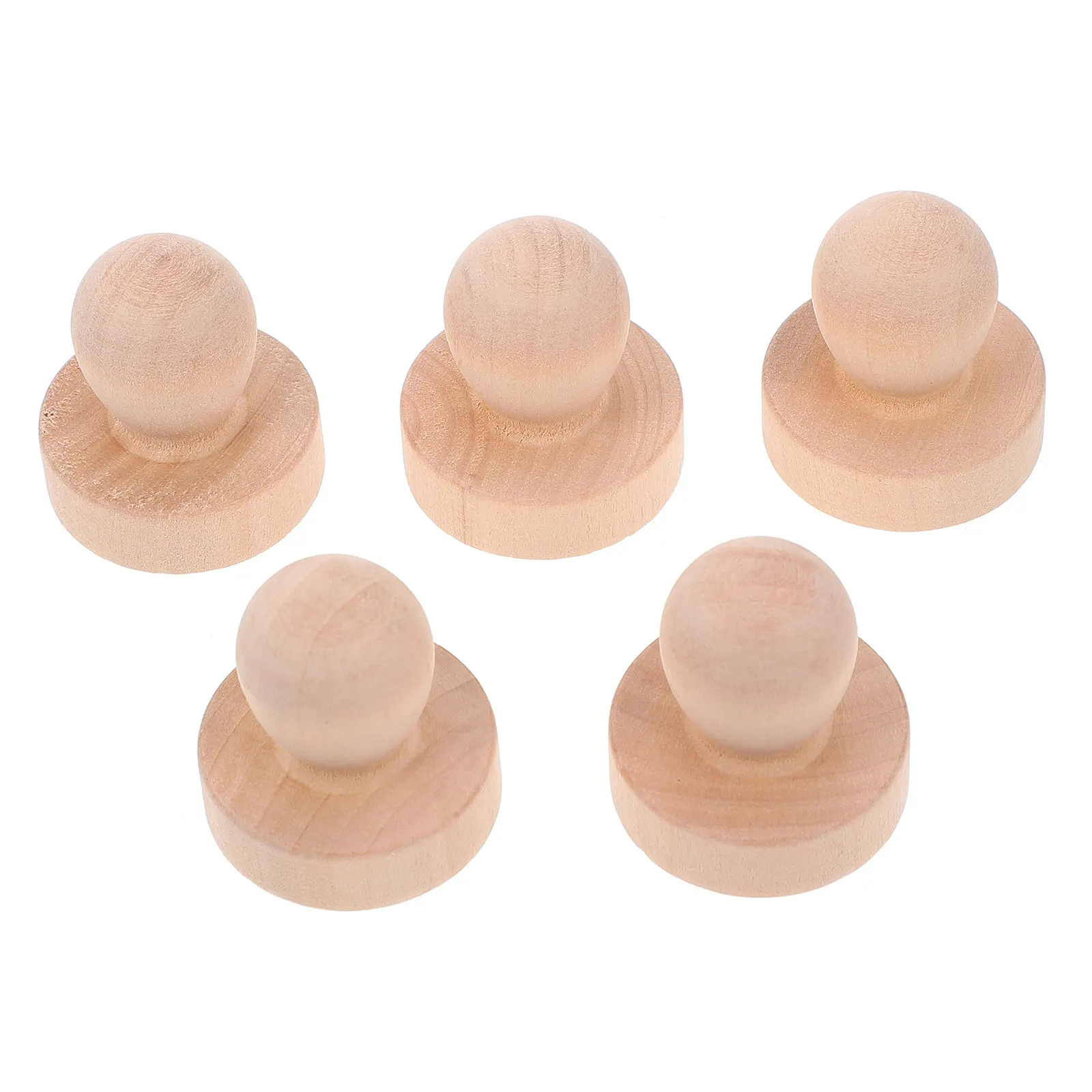 

5Pcs Real Wood Handle DIY Rubber Stamping Tool for Scrapbooking Invitation Cards Carving Stamp Making Accessory