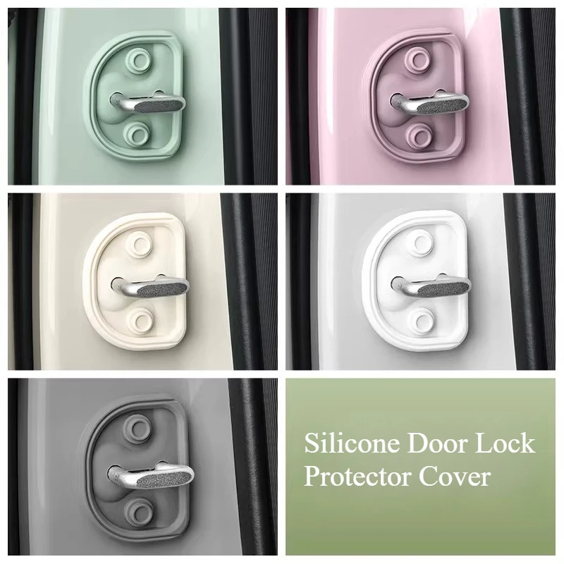 Fit for 2026 Geely  EX2 Door Lock Cover Silicone Protector Special Modified Interior Accessories Door Limiter Rustproof