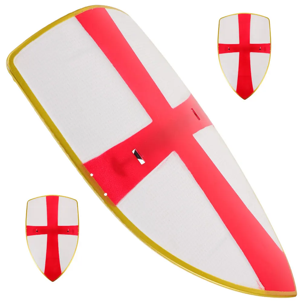 

3 Pcs Knight Shield Boy Clothing Medieval Plastic Prop Shields for